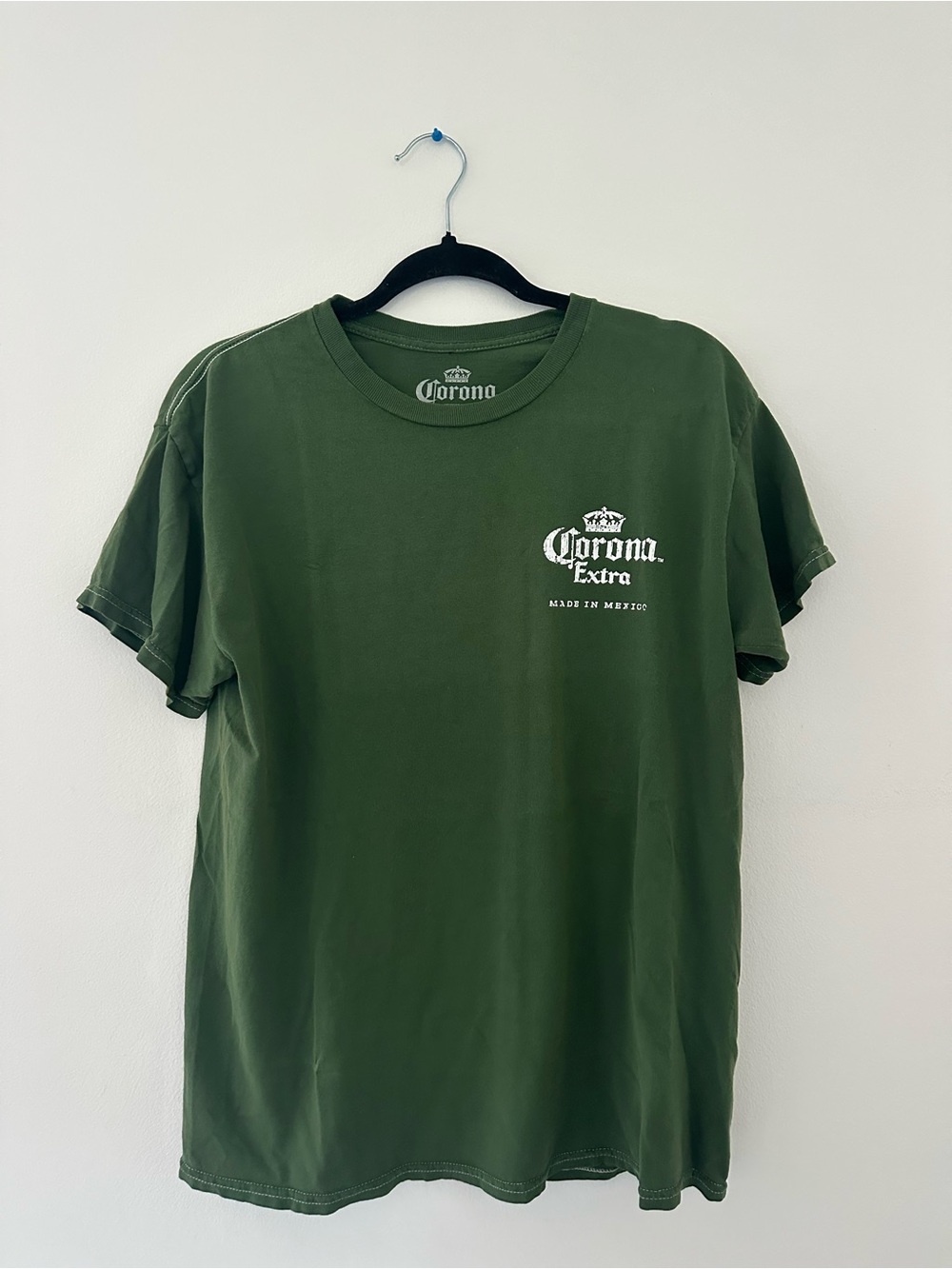 Urban Outfitters Corona Green Logo Short Sleeve Tee